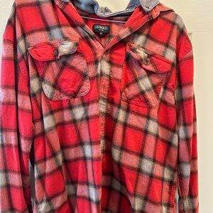 Gioberti Flannel Hoodie